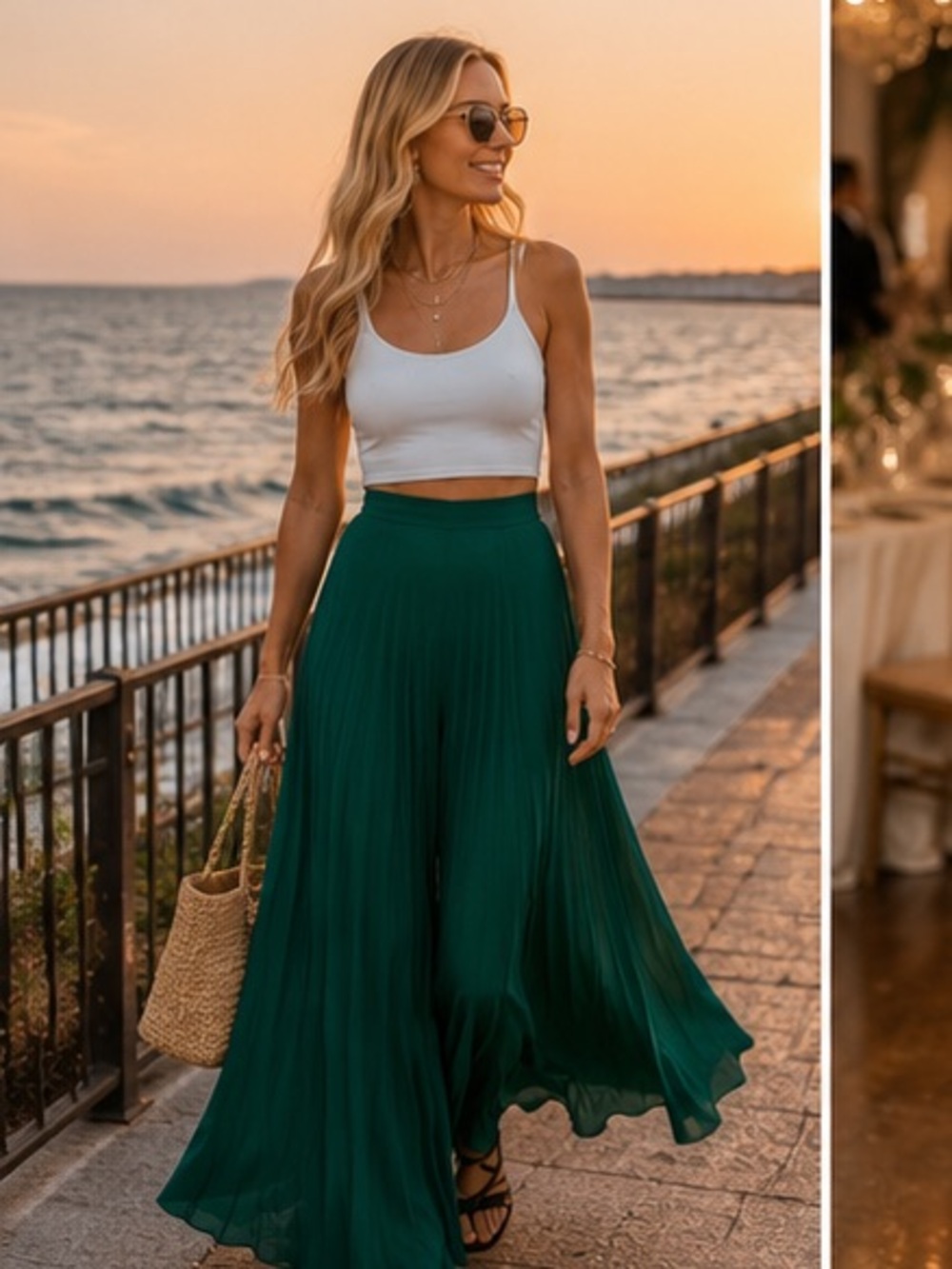 Mango pleated pants bloggers fav